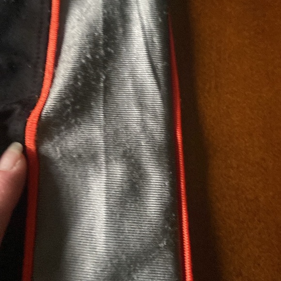 Reebok tricot pants size S (8) boys. Black white and orange/grey. - Picture 5 of 16